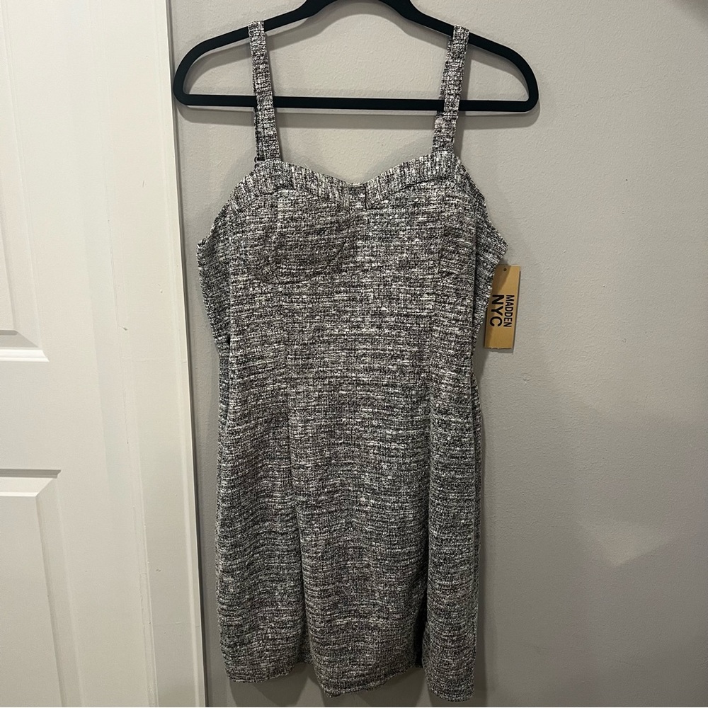 Madden NYC Tweed Dress